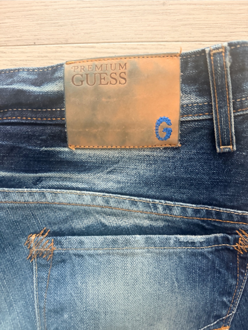 Vintage Premium Guess Hand-Made Limited Edition Flared Jeans 32X34 Made in USA - Picture 8 of 14